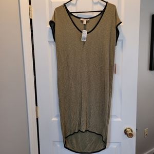 Military Green with Black Hem Lightweight Bodycon Dress Forever 21 Size L